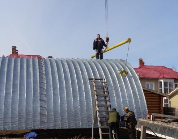 Завальцовка крайних профилей арок